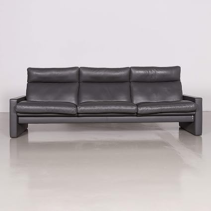 Erpo Manhattan Designer Leder Sofa Anthrazit Grau Dreisitzer Echtleder Couch 7095 Sanaa Amazon Co Uk Kitchen Home