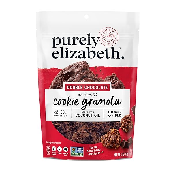 PURELY ELIZABETH, COOKIE GRANOLA DOUBLE CHOCOLATE, 11 OUNCE