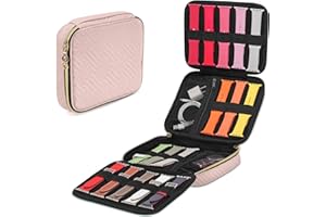 Teamoy Watch Band Storage Case for 26 Straps, Carrying Bag Organizer Compatible with Apple Watchbands and Other Accessories, Misty Rose
