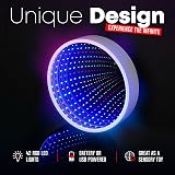 The Glowhouse Infinity Mirror Tunnel Lamp LED Lighting Sensory USB Powered view 3