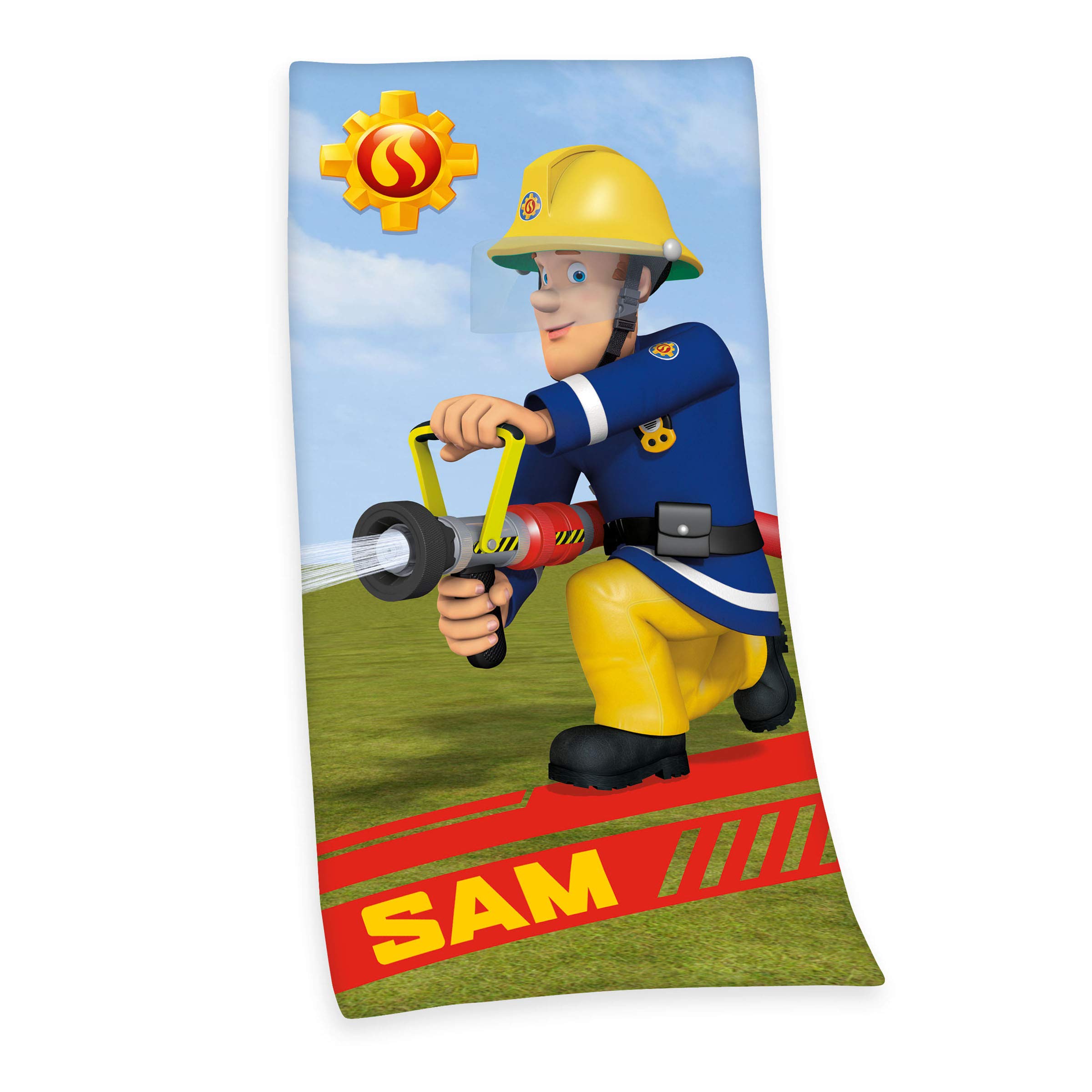 Herding Bath Towel, 150 x 75 cm, Cotton, Multicoloured, Fireman Sam Design