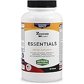 Zenesis Labs Essentials - a Natural & Nutrient Rich Multi-Vitamin - with Minerals, Enzymes, Amino Acids, Antioxidants and Probiotics - 90ct