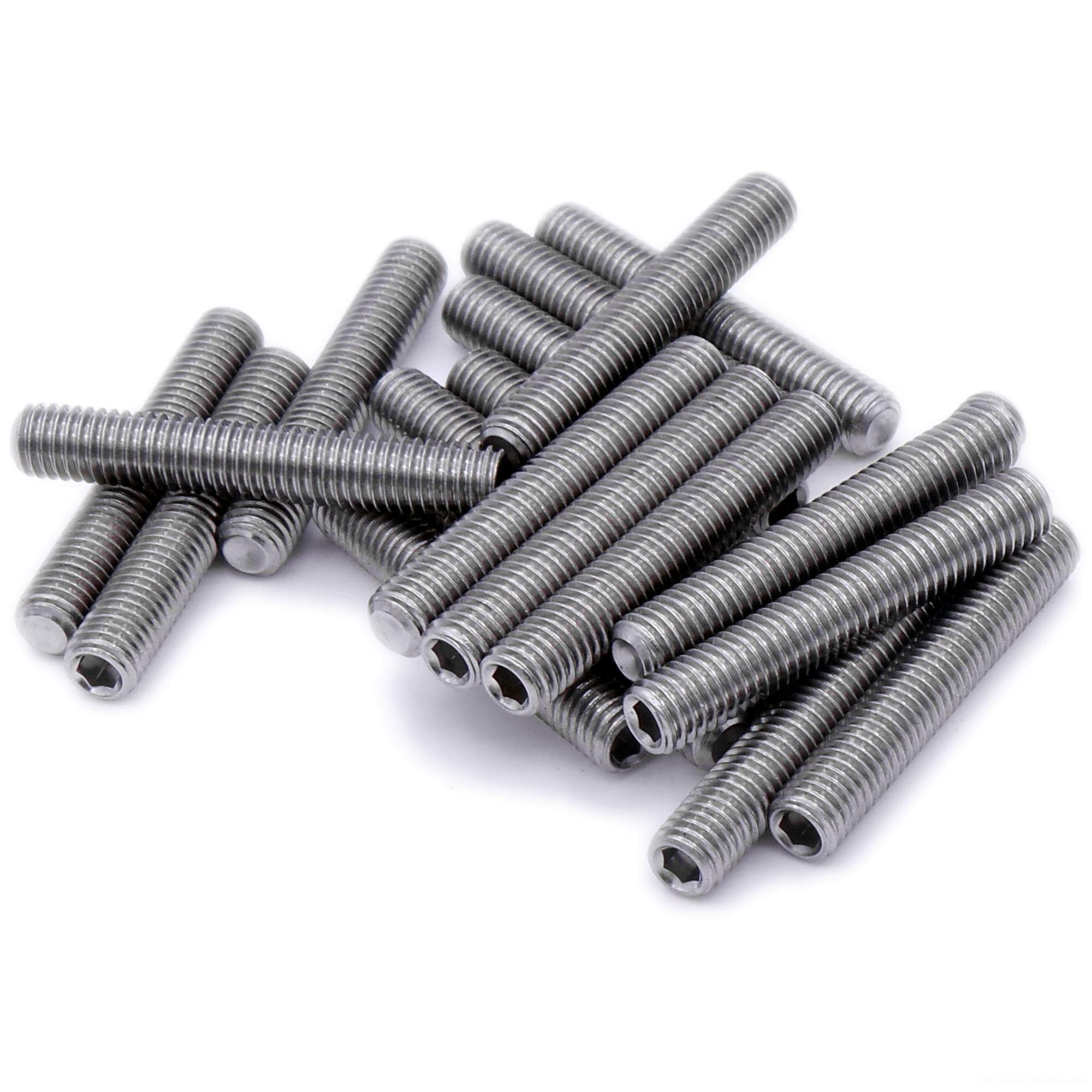 M2 (2mm x 5mm) Hex Socket Grub Screw (Cup Point) - Stainless Steel (A2) (Pack of 20)