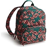 Vera Bradley Women's Premium Cotton Mini Banbury Backpack, Victorian Vines, One Size
