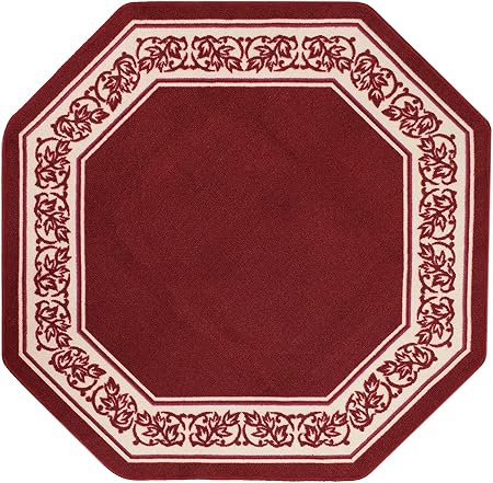 Madison Home Flo 54x54 Bu Teppich Achteckig Blumenmuster