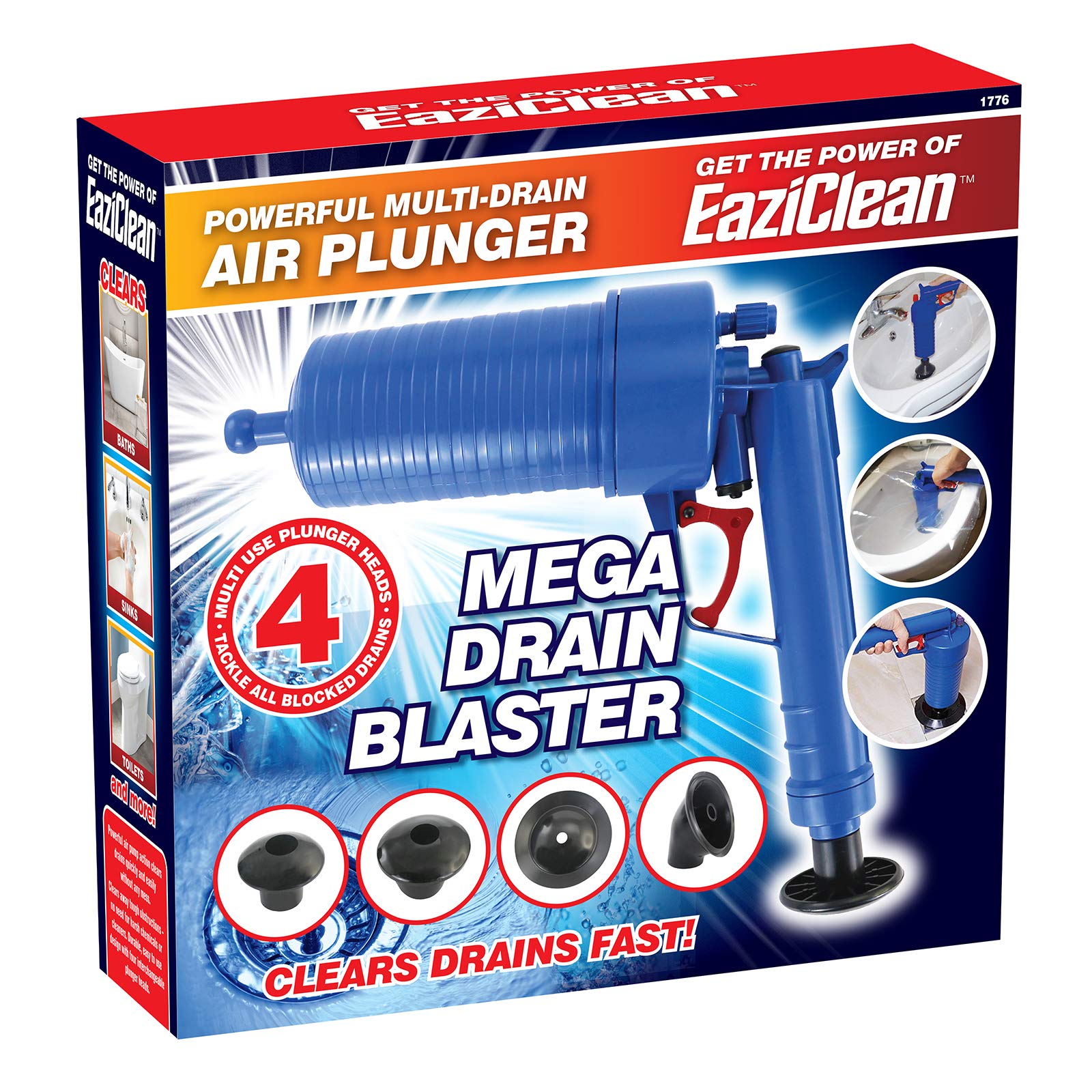 Buy SA Products Air Drain Blaster Toilet Blockage Remover High