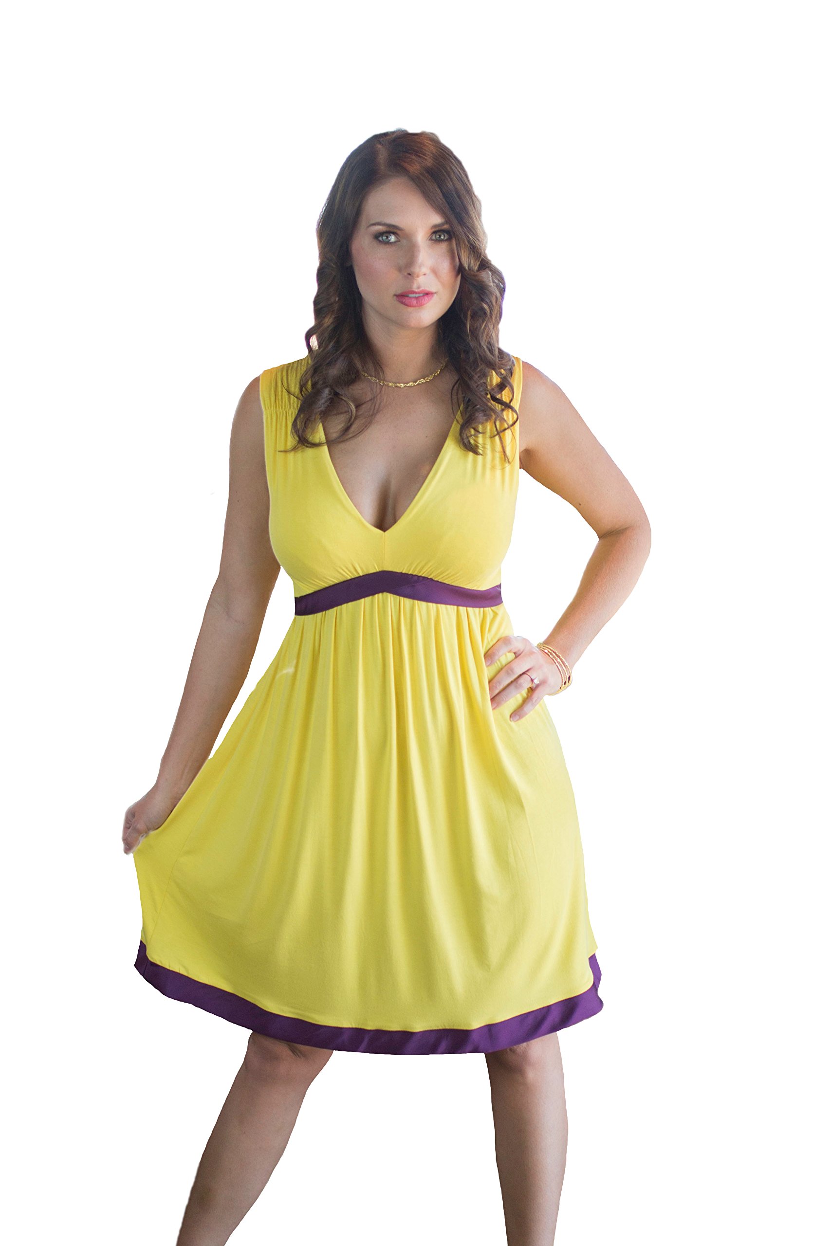 Charm Your Prince Women's Satin Silk Purple Ribbon