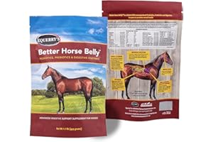 EQUERRY'S Better Horse Belly – Gut Support Supplement with Probiotics, Prebiotics & Digestive Enzymes | for Colic and Digestive Upset, 1.1LB