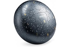 VixxNoxx Rain Drum for Outside Garden, 10 Inches 11 Notes Steel Tongue Drum Handpan Percussion Instrument for Yoga Meditation