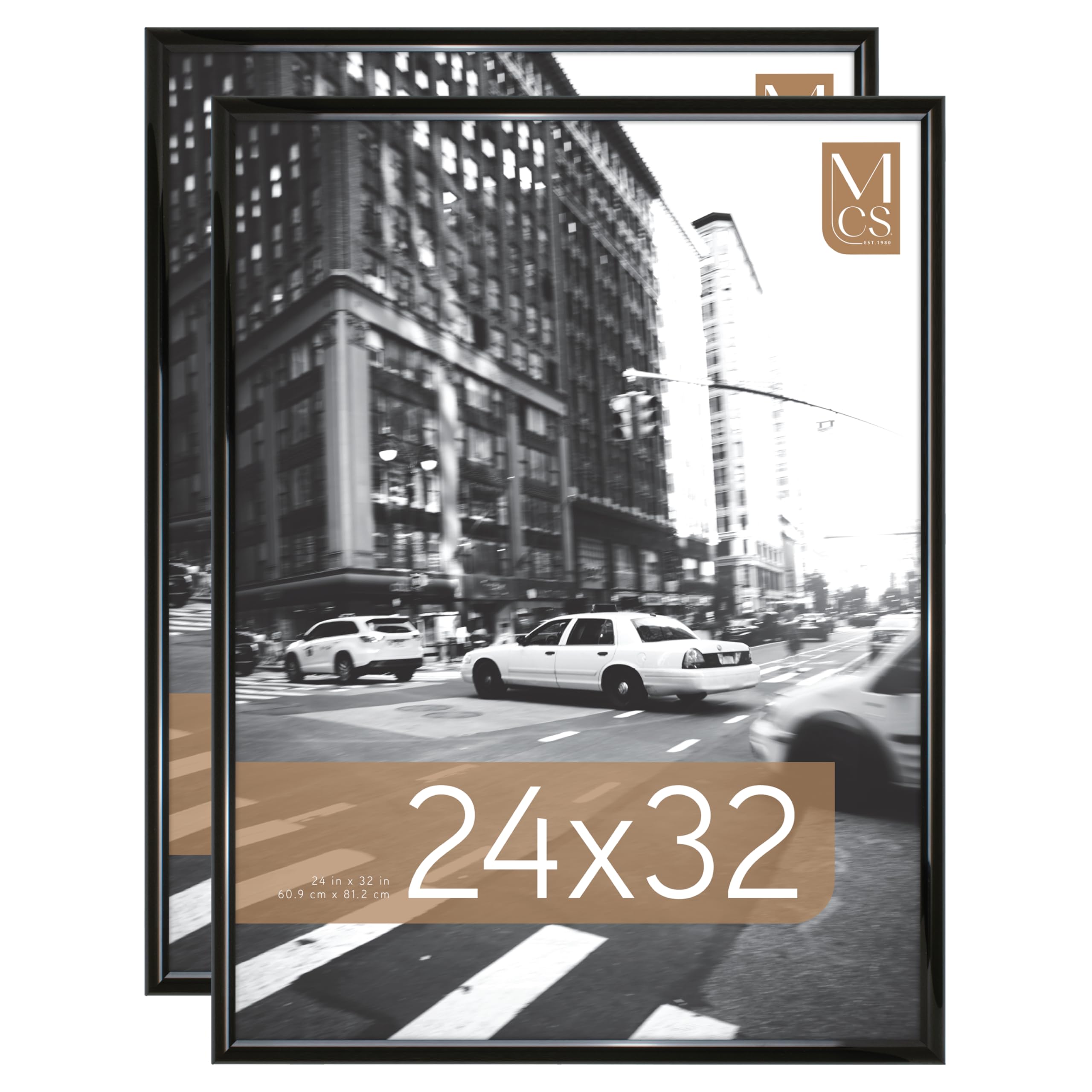 MCS Trendsetter 24x32 Poster Frame Black High-Gloss, Vertical ...