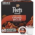Peet's Coffee, Flavored Light Roast Keurig K-Cup Pods - Caramel Brulee 60 Count (6 Boxes of 10 K-Cup Pods)