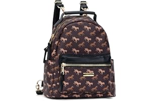 Chinllo Backpack Purse for Women Class Vegan Leather Fashion School Daypack Multipurpose Design