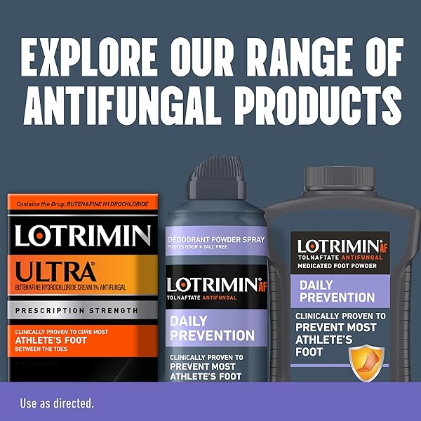 LOTRIMIN AF ATHLETE’S FOOT DAILY PREVENTION DEODORANT POWDER SPRAY, 5.6 OUNCE