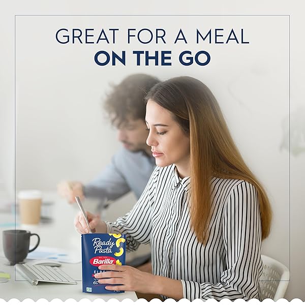 BARILLA READY PASTA, FULLY COOKED ELBOWS MACARONI PASTA, NON-GMO & KOSHER, 7 OZ (PACK OF 7)