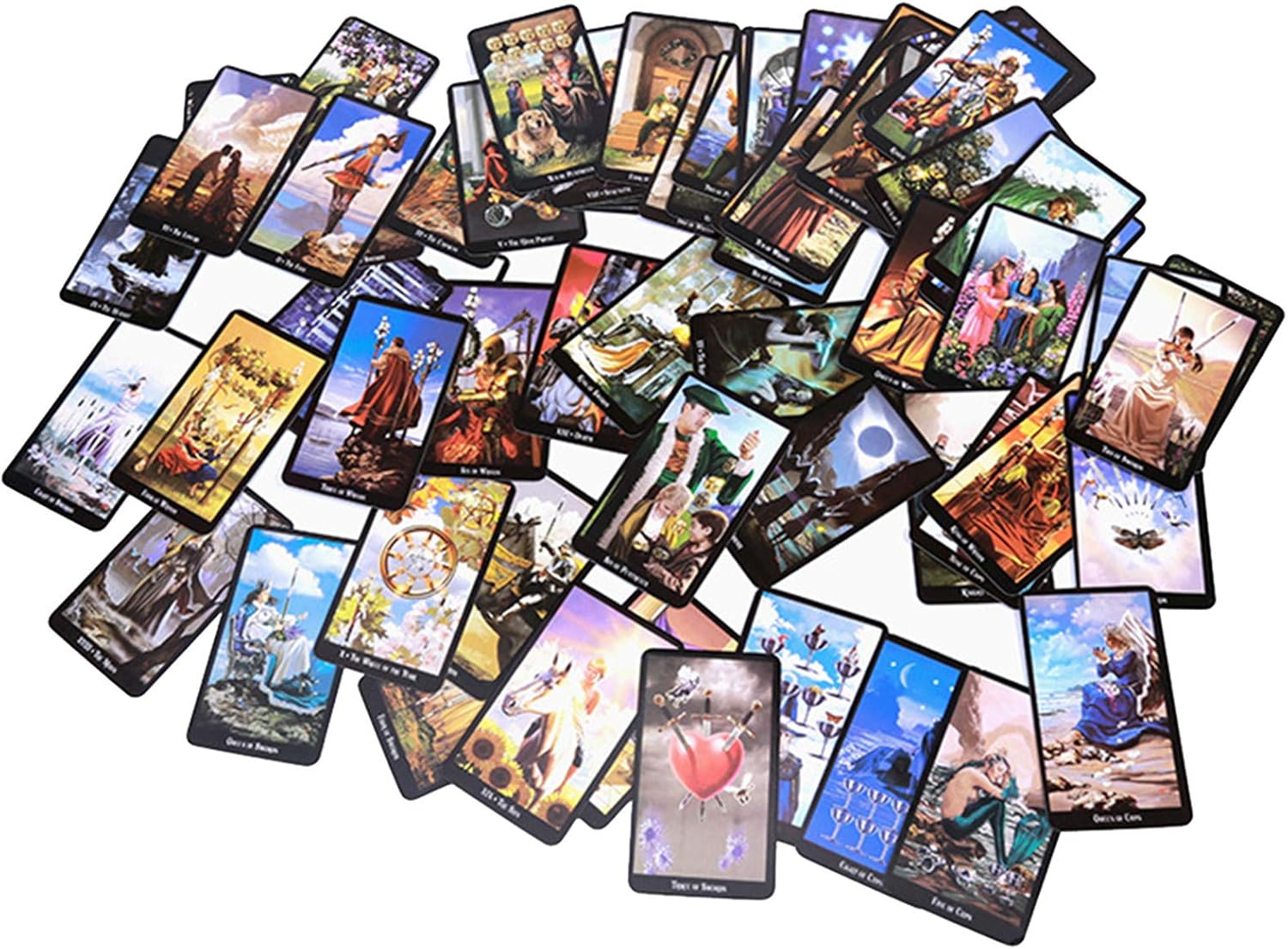 ANUFER 78Pcs/Set Tarot Cards Deck Board Future Telling Divination Game English Edition Witches SN07408, 6 cm x 10.3 cm x 10.3 cm - Image 5