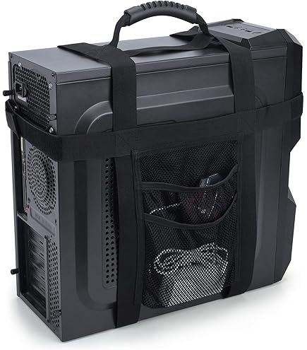 Buwico Desktop Computer Carrying Case - Travel Storage Bag For PC Tower, Monitor & Accessories