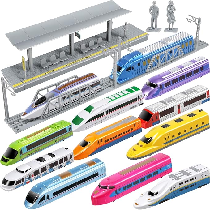 modern train set
