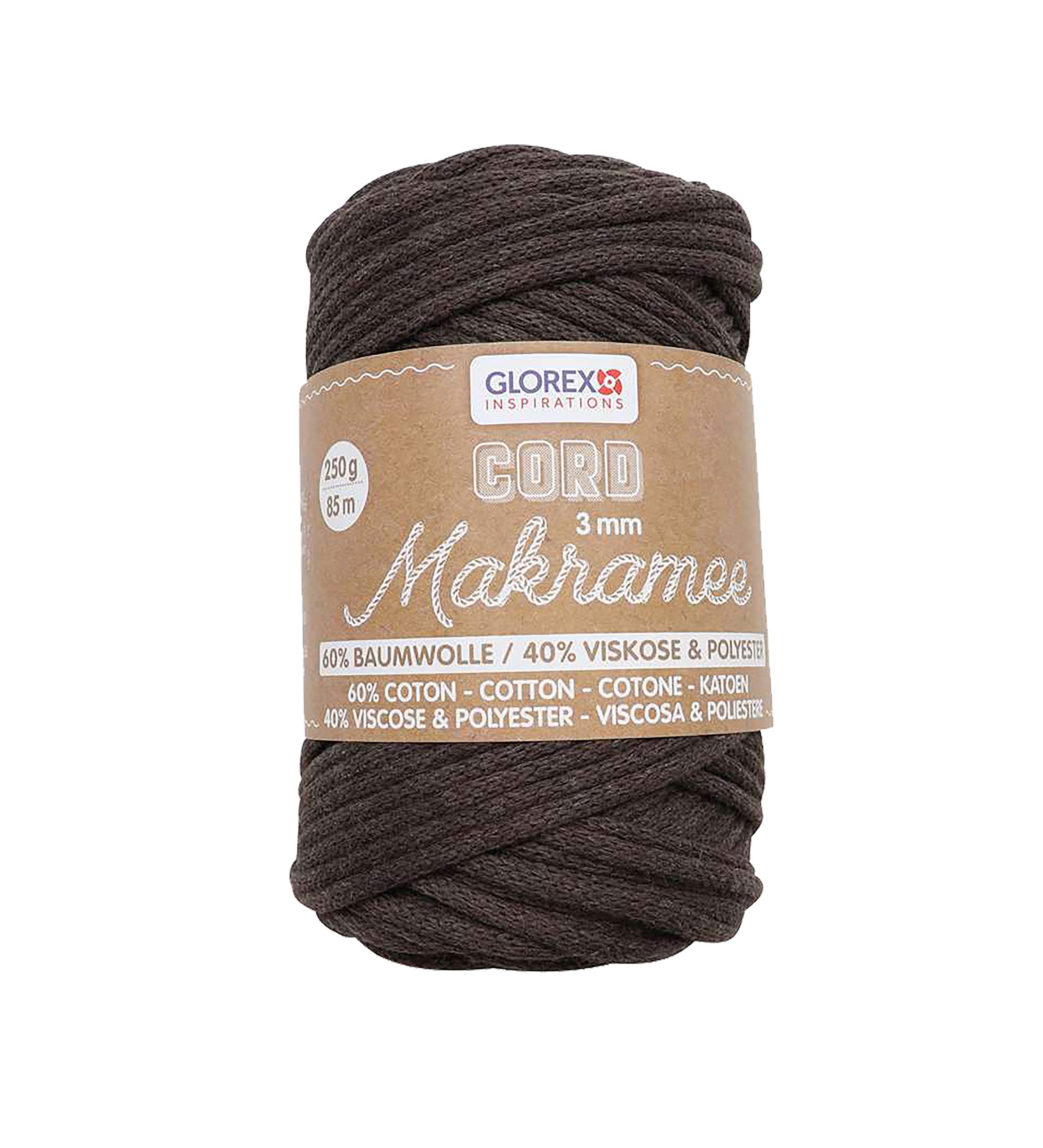 Glorex 5 1006 06 Cord Macrame Woven Brown 85 m — image 1