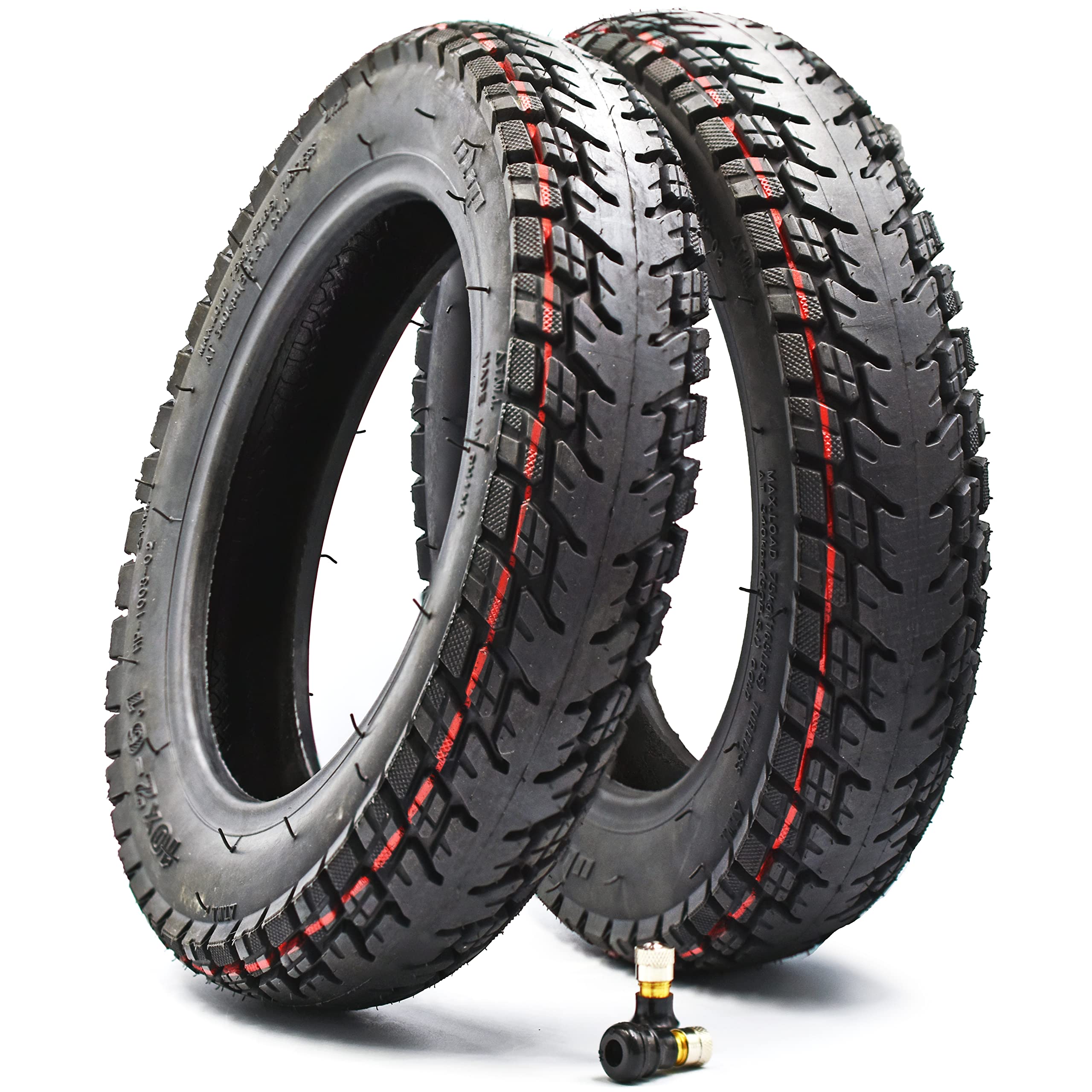 myBESTscooter - 10 Inch Offroad Non-Slip Tubeless Tire With Valve For Xiaomi M365 1S 3 Essential Pro 2 Electric Scooter (2 Tyres)