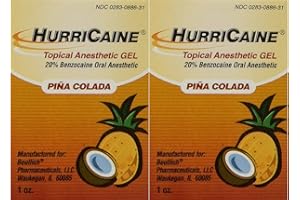 Yeegfeyuu Beutlich LP Pharmaceuticals Hurricaine Topical Anesthetic Gel, Pina Colada, 1 Ounce- Pack of 2