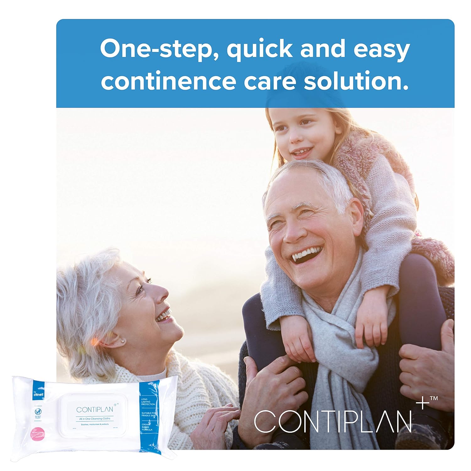 CONTIPLAN N36779 Incontinence Cleansing Cloths with Barrier Cream