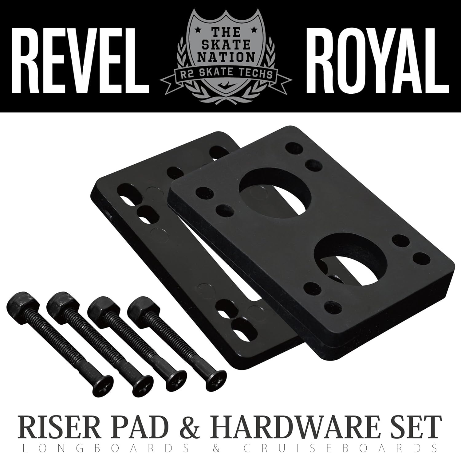 Amazon レベルロイヤル(Revel Royal) SKATEBOARD TPR WEDGE RISER SET SURFSKATE