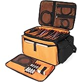 AKOZLIN Cable File Bag with Detachable Dividers for DJ Gear, Sound Instrument Accessories