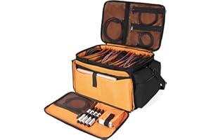 AKOZLIN Cable File Bag with Detachable Dividers for DJ Gear, Sound Instrument Accessories