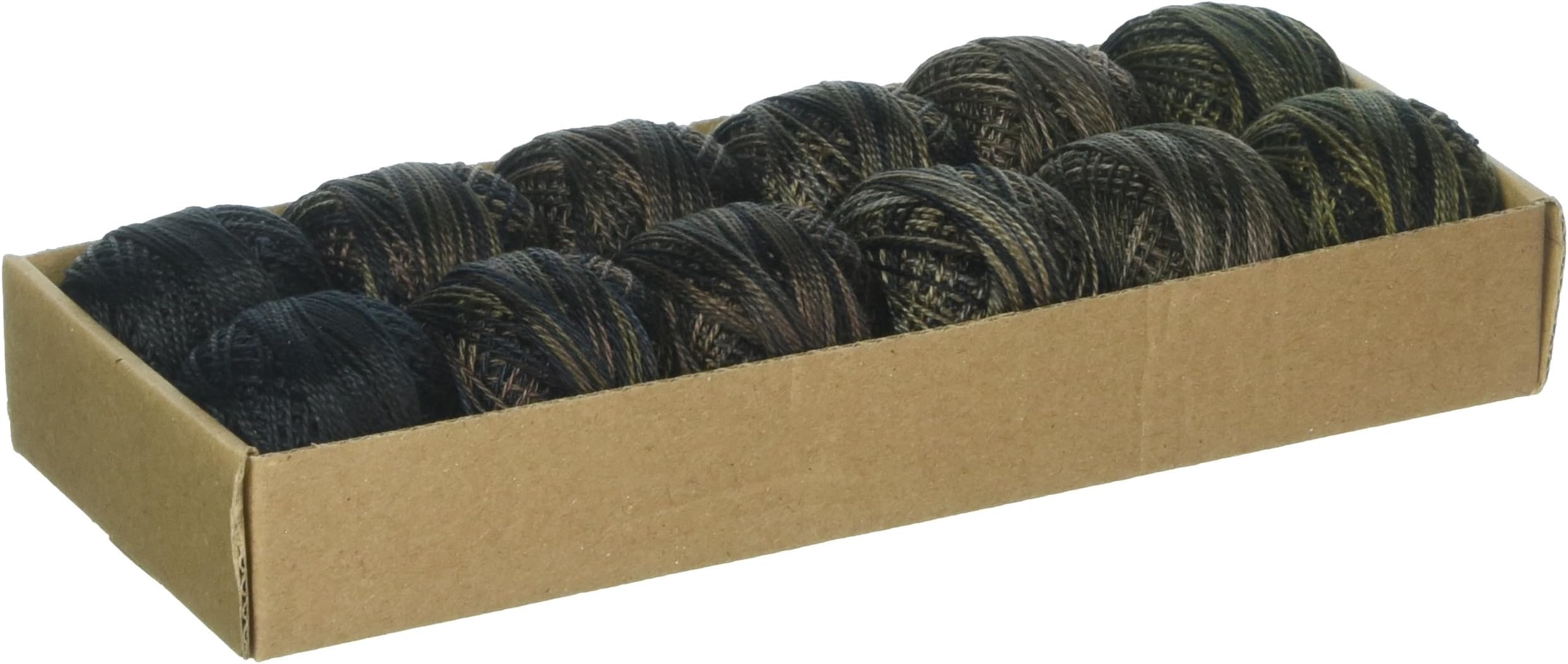 Valdani TIDPC8SMPLR Pearl Sz8 73 Yd Cotton Ball in 12 Colors with Two in Dark, Various
