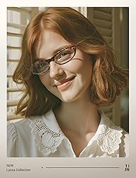 TIJN Retro Cat Eye Blue Light Blocking Glasses for