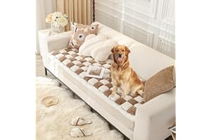 AMTARP Dog Couch Cover Protector, Dog Couch Coves for Sofa, Couch Cover for Dogs Washable,Pet Couch Covers for Large Dogs (23.6 x 62.9 inch, Dark Khaki)