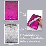 GINMLYDA Reversible Sequin Diary for Girls 8.5x5.5 in 160 Pages Pink Heart view 3