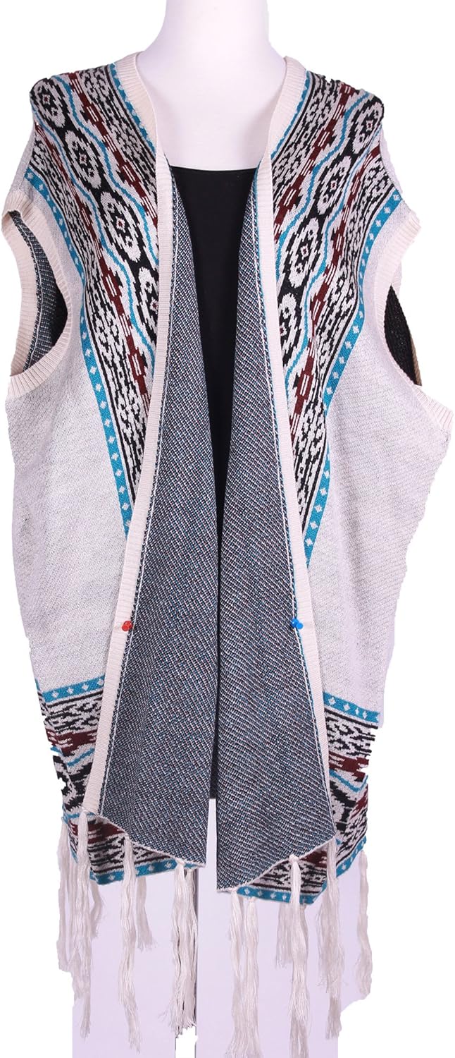 native american print cardigan