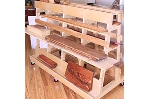 Woodcraft Project Paper Plan to Build Lumber & Sheet Goods Storage Rack