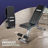 Kayman Adjustable Weight Bench 6 Back 4 Seat 3 Leg Levels Foldable Gym view 4