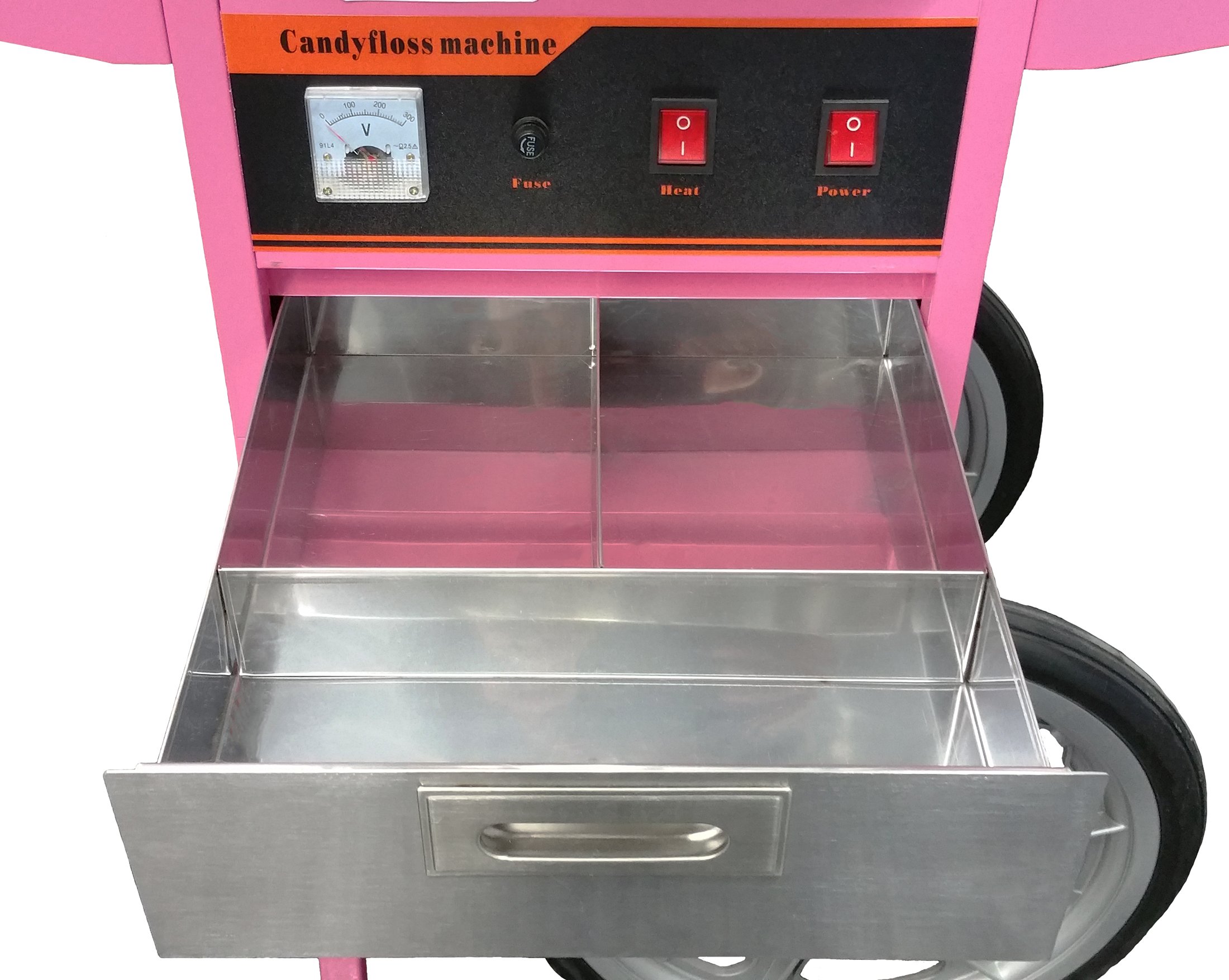 VIVO Pink Electric Commercial Cotton Candy Machine, Candy Floss Maker