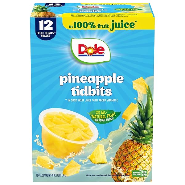 DOLE PINEAPPLE TIDBITS IN 100% JUICE – DOLE...