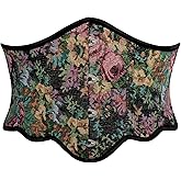 Scarlet Darkness Corset Belt for Women Vintage Renaissance Floral Underbust Corsets
