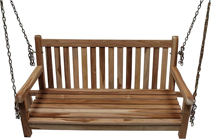 Amazon De Chicreat Teakholz Hangebank Ca 100cm Hangeschaukel