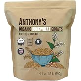 Anthony's Organic Hulled Buckwheat Groats, 1.5lb, Gluten Free, Non GMO