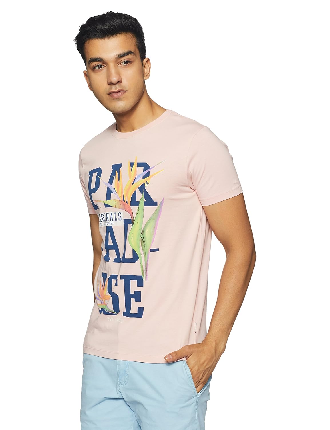 jack & jones men's printed slim fit t-shirt