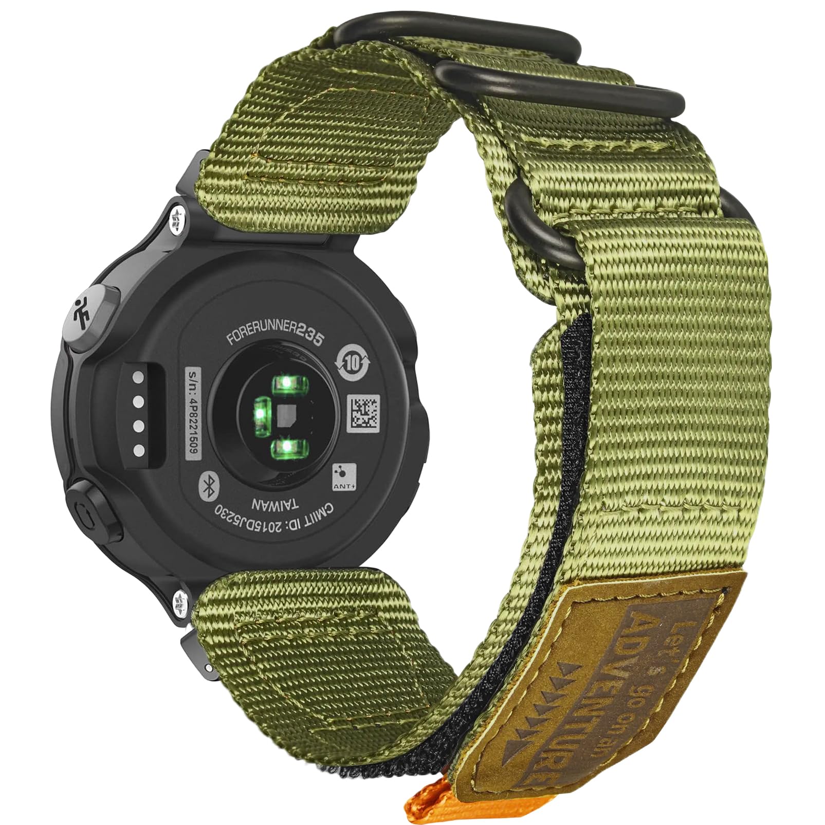 torbollo Compatible with Garmin Forerunner 235, Rugged Replacement Watch Band Strap Wristband for 220/230/235/620/630/735XT/235 Lite Smart Watch for Women Men