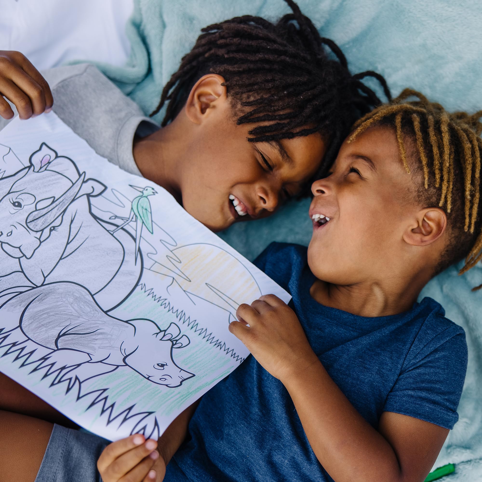 Melissa & Doug Jumbo 50-Page Kids' Coloring Pads 3-Pack - Animals, Vehicles, and Multi-Themed - FSC Certified