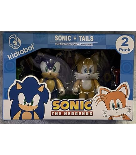 Amazon.com: Kidrobot Sonic The Hedgehog Sonic & Tails 3 Inch