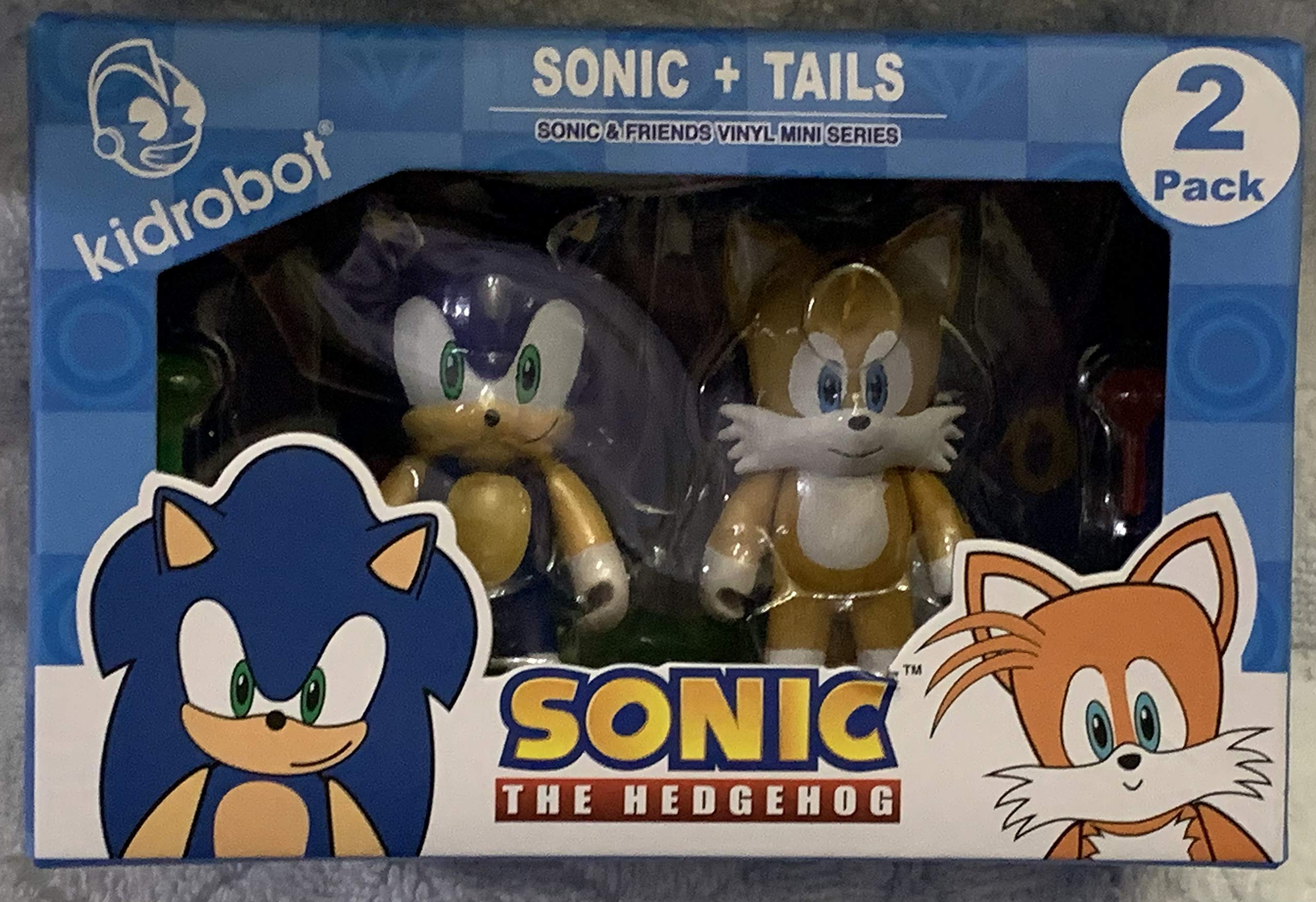 Sonic the Hedgehog Kidrobot Sonic & Tails Vinyl Mini Figures