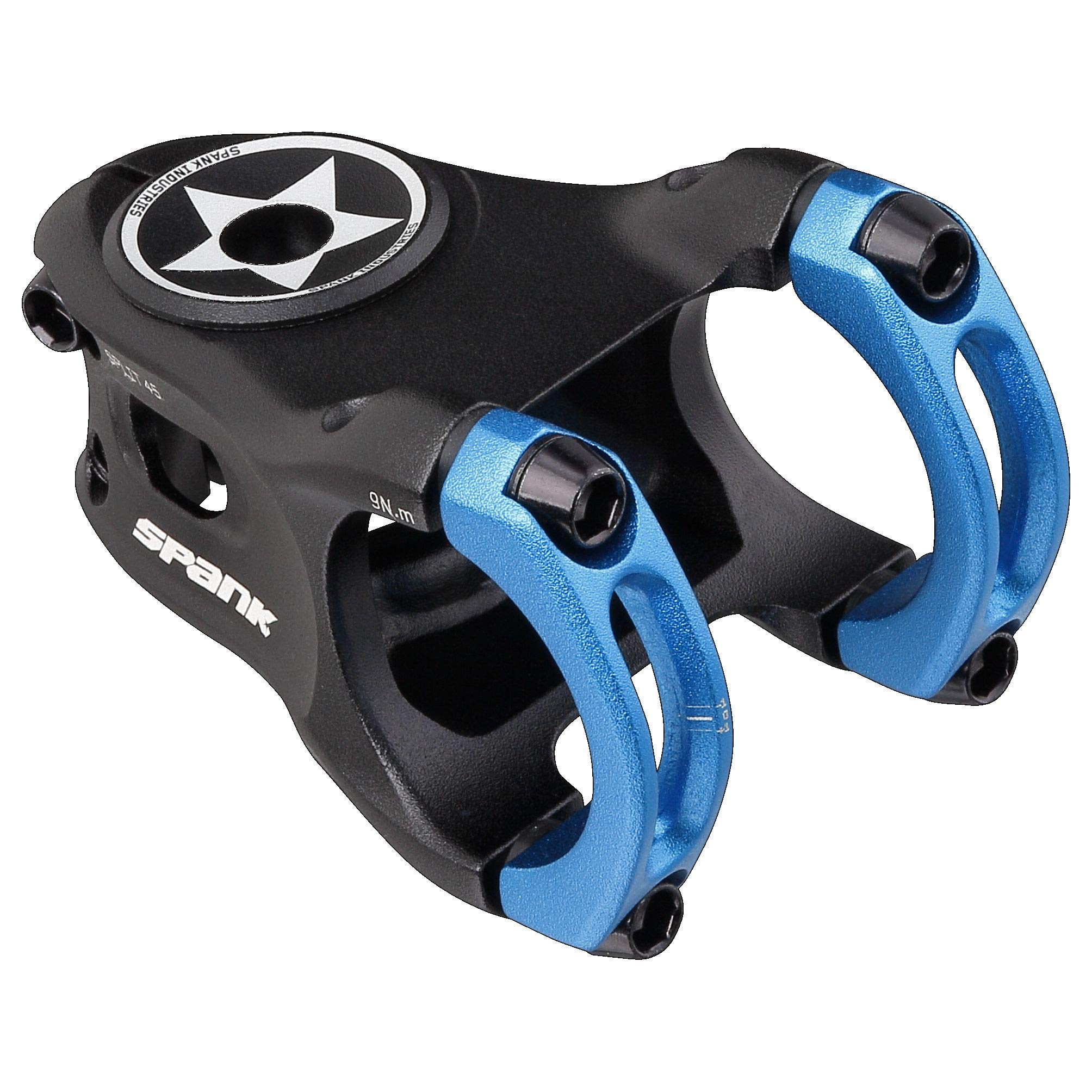 Spank Unisex_Adult Split 35 Stem MTB, Blue, 43 mm