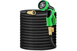 Vorey Garden Hose 200FT, Expandable Hose Flexible Lightweight Water Hose with 9 Function Nozzle Sprayer Expanding Durable Hos
