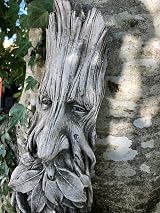 Discount Garden Statues Greenman Plaque 37cm Reconstituted Stone Ornament view 4