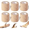 Self Adhesive Bandage Wrap, 2 inches x 5 Yards, 6 Pack, Self Adhering Bandage Wrap, Self Adherent Cohesive Wrap Bandages for Sports, Bandage Wrap for Sports, First Aid Tape