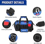 WORKPRO 14 Inch Tool Bag Organizer Waterproof with 13 Pockets view 3